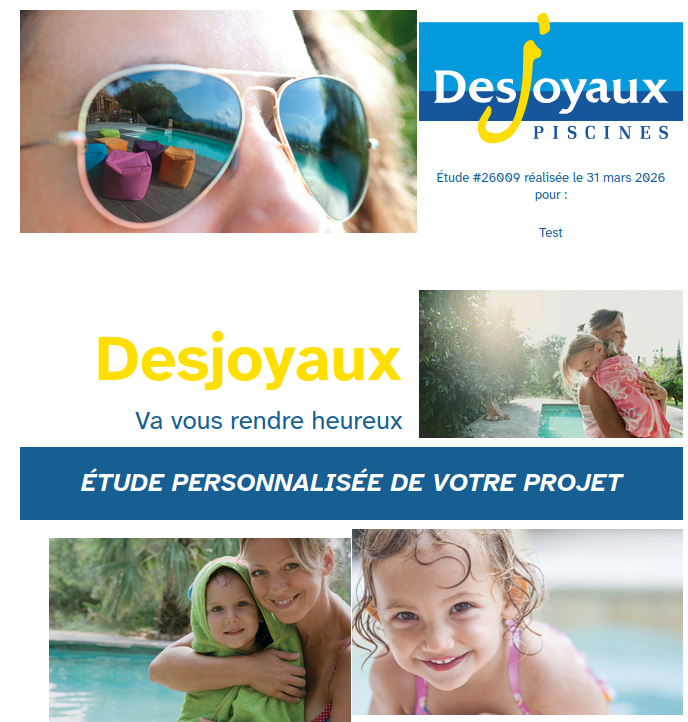 Génération d'une étude prête à imprimer